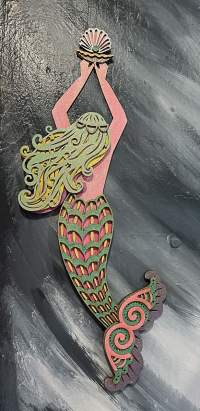 Big wood mermaid