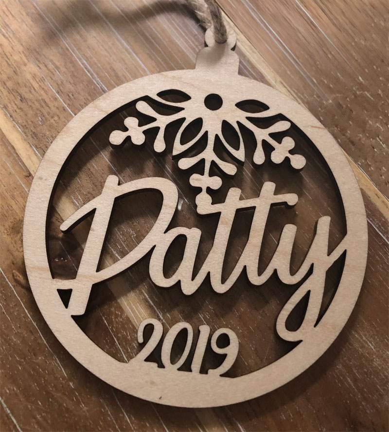 Custom Ornament for Patty