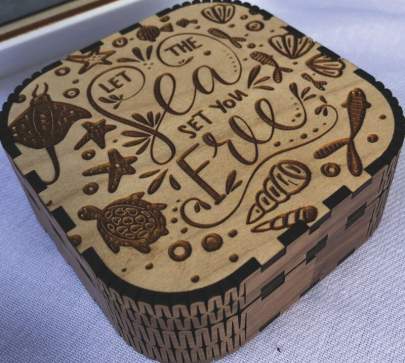 Customized boxes. For gifts and keepsakes
