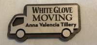 Customized name tags with magnetic backs